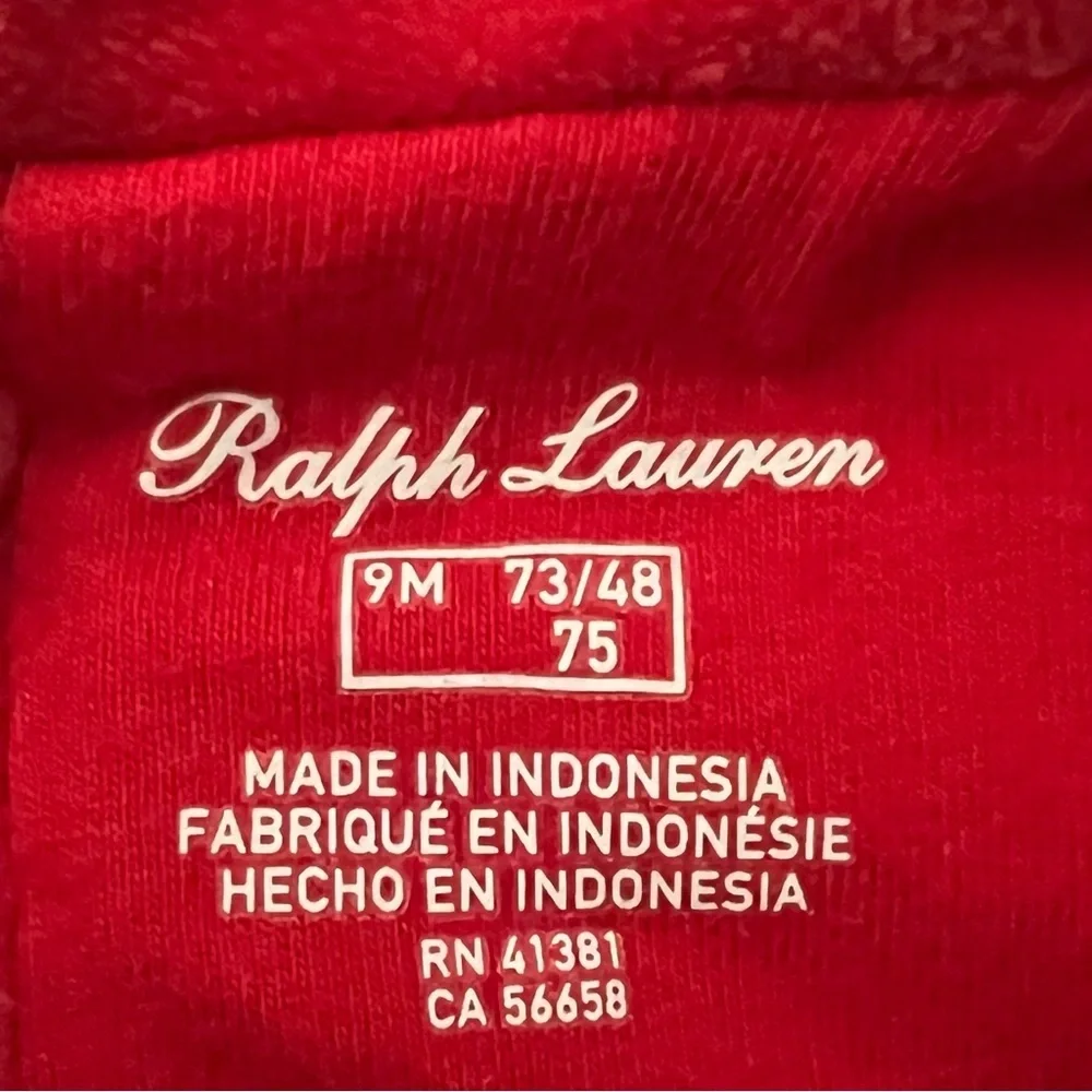 Ralph Lauren Velour A-Line Dress & Bloomers 2-Piece Set, Baby Size 9M